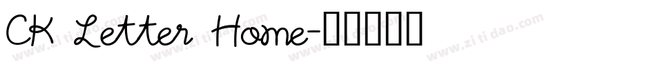 CK Letter Home字体转换